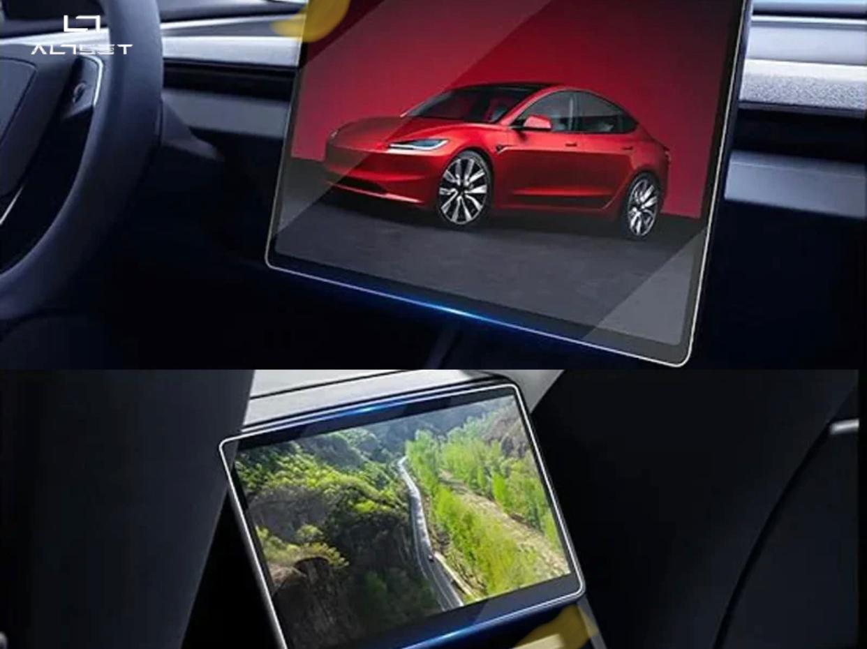 Lot De 2 Films De Protection Verre Trempé 9H Pour Tesla Model Y Juniper 2025 & Model 3 Highland 2024 - Écran 15,4" Et 8" | Anti-Reflets, Anti-Empreintes - 6